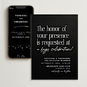 "A formal request" - Wedding Website in Jet by Lea Delaveris - Match Your Stationery