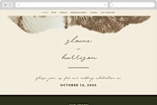 "Organic Elegance" - Wedding Website in Sand by Carrie Moradi - Desktop Design