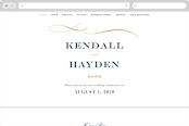 "Sullavan" - Wedding Website in Teal by Carly Reed Walker - Desktop Design