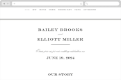 "Downtown" - Wedding Website in Onyx by Lauren Chism - Desktop Design