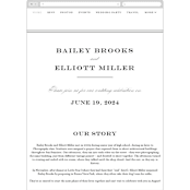 "Downtown" - Wedding Website in Onyx by Lauren Chism - Mobile Layout