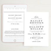 "Downtown" - Wedding Website in Onyx by Lauren Chism - Match Your Stationery