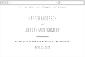 "Scripted Ampersand" - Wedding Website in Classic by Roxy Cervantes - Desktop Design