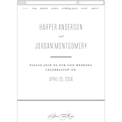 "Scripted Ampersand" - Wedding Website in Classic by Roxy Cervantes - Mobile Layout