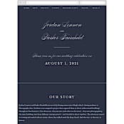 "Flawless" - Wedding Website in Midnight by Kimberly FitzSimons - Guest Management