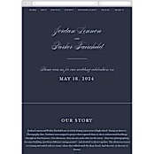 "Flawless" - Wedding Website in Midnight by Kimberly FitzSimons - Mobile Layout
