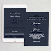 "Flawless" - Wedding Website in Midnight by Kimberly FitzSimons - Match Your Stationery