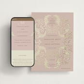 "French Train" - Wedding Website in Rose by Ani Somi - Match Your Stationery