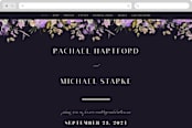 "goddess" - Wedding Website in Midnight by Lori Wemple - Desktop Design