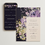 "goddess" - Wedding Website in Midnight by Lori Wemple - Match Your Stationery