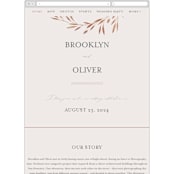 "Lennox" - Wedding Website in Harvest by Kristie Kern - Mobile Layout