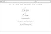 "Bold Union" - Wedding Website in Cloud by Everett Paper Goods - Desktop Design