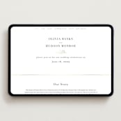 "Bianca" - Wedding Website in Ink by Kristie Kern - Desktop Design