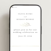 "Bianca" - Wedding Website in Ink by Kristie Kern - Mobile Layout