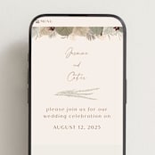 "Jasmine" - Wedding Website in Dusk by Susan Moyal - Mobile Layout