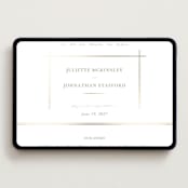 "Classic Line Frame" - Wedding Website in Silk by Wildfield Paper Co - Desktop Design