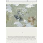 "Spring Dash" - Wedding Website in Pewter by Grace Kreinbrink - Mobile Layout