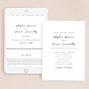"Dressed in White" - Wedding Website in Cloud by Angela Garrick - Match Your Stationery