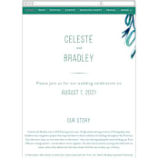 "Airy Blooms" - Wedding Website in Haute Hibiscus by Simona Camp - Mobile Layout