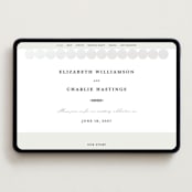 "Pearls" - Wedding Website in Silk by mo kelley - Desktop Design