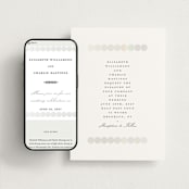 "Pearls" - Wedding Website in Silk by mo kelley - Match Your Stationery