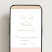 "Ornate Frame" - Wedding Website in Faux Gold by Mansi Verma - Mobile Layout
