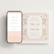 "Ornate Frame" - Wedding Website in Faux Gold by Mansi Verma - Match Your Stationery