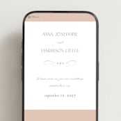 "sway" - Wedding Website in Graphite by Laura Hankins - Mobile Layout
