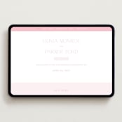 "Monroe" - Wedding Website in Classic Pink by Kristie Kern - Desktop Design