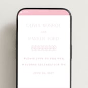 "Monroe" - Wedding Website in Classic Pink by Kristie Kern - Mobile Layout