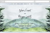 "Into the Woods" - Wedding Website in Forest by Elly - Desktop Design