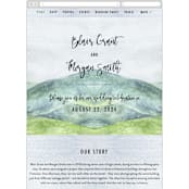 "Into the Woods" - Wedding Website in Forest by Elly - Mobile Layout