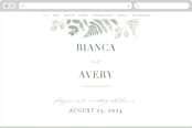 "Gilded Woodland" - Wedding Website in Fern by Kristie Kern - Desktop Design
