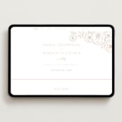 "Camellia.." - Wedding Website in Latte by Vera Lim - Desktop Design
