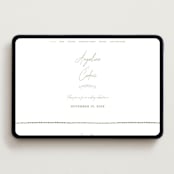 "angeline" - Wedding Website in Moss by chocomocacino - Desktop Design