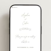 "angeline" - Wedding Website in Moss by chocomocacino - Mobile Layout