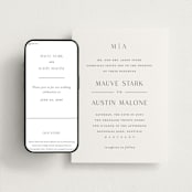 "Simple charm" - Wedding Website in Soft Black by Stacey Meacham - Match Your Stationery
