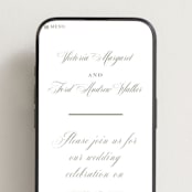 "Putnam" - Wedding Website in Moss by Megan Davis - Mobile Layout