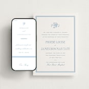 "Chesapeake" - Wedding Website in Sky Blue by Megan Davis - Match Your Stationery