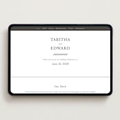 "modern classic" - Wedding Website in Soft Black by Tamara Hilje - Desktop Design