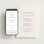 "modern classic" - Wedding Website in Soft Black by Tamara Hilje - Match Your Stationery