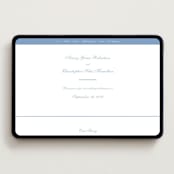"Villa" - Wedding Website in Provincial Blue by Blustery August - Desktop Design