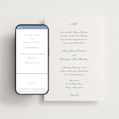 "Villa" - Wedding Website in Provincial Blue by Blustery August - Match Your Stationery