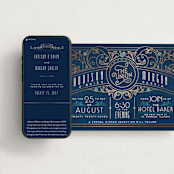 "Ornate Deco" - Wedding Website in Gold by GeekInk Design - Match Your Stationery