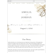"Sophisticated" - Wedding Website in Mist by Kelly Schmidt - Mobile Layout