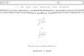"Landscape" - Wedding Website in Black Tie by Laura Hamm - Desktop Design
