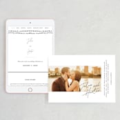 "Landscape" - Wedding Website in Black Tie by Laura Hamm - Match Your Stationery