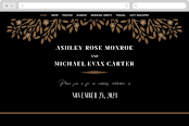 "Grand Natura" - Wedding Website in Noir by GeekInk Design - Desktop Design