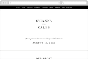 "Aligned" - Wedding Website in Pearl by Michelle Taylor - Desktop Design