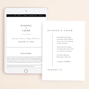 "Aligned" - Wedding Website in Pearl by Michelle Taylor - Match Your Stationery